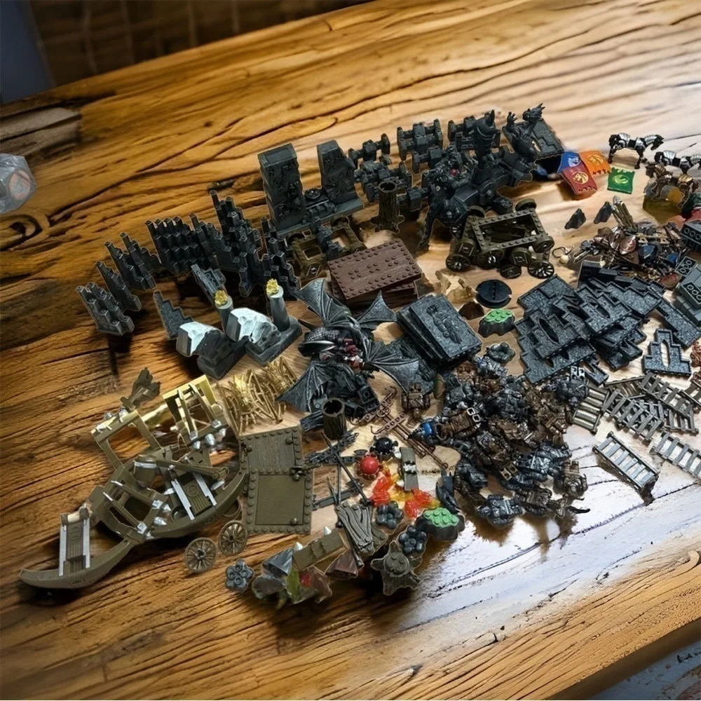 Mega Bloks Dragons Krystal Wars HUGE Lot Bundle Knights Figures Orcs Weapons